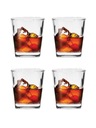 SET 4ks NÍZKE SKLO 260ml WHISKY ŠŤÁVA VODA