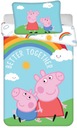 Bavlnené obliečky 100x135 Peppa Pig George Pig