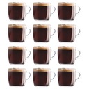 12x POHÁR NA ČAJ LATTE SO SADU RÚČKA