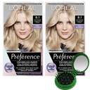 LOreal Preference Hair Dye 8.1 Licht AsBlond 2 ks + ZADARMO
