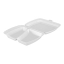 Dvojdielny menu box HP4 24,5x21x7cm 125 ks biely