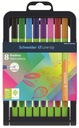 Sada jemných vložiek SCHNEIDER Line-Up, mix 8 farieb