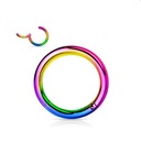 Titánový prsteň CLICKER - farebný - PIERCING 1,0/8