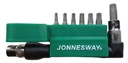 Súprava torxových bitov 1/4''x30mm s držiakom JONNESWAY