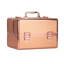 Kadernícky kozmetický kufrík na lak na nechty ROSE GOLD