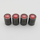 Red Style 4 kusy Set Fiat Black Chrome Auto k