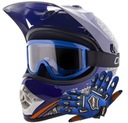 SADA KRÍŽNEJ PRILBY OKULIARE RUKAVICE MOTOR S ENDURO QUAD BMX