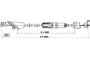 KÁBLOVÝ KÁBEL PEUGEOT 106 II 1.1-1.6 05.96-07.04