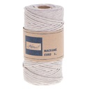 Macrame bavlnená šnúra 3 mm krútená bavlna 100