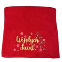 Vianočný darčekový uterák s výšivkou RED CHRISTMAS 50x100