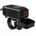 Nabíjačka na motorku 2x USB QC3.0 9-24V Fast Charging Display