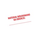 Pečiatka MATERIÁL VSTAVANÝ DO OBJEKTU