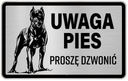 Informačná tabuľa Pozor pes Cane Corso