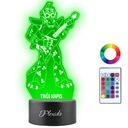 3D LED nočná lampa Monty Fnaf Security Breach Daruj svoj nápis Gravírovanie