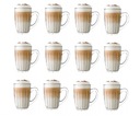 Sada pohárov na kávu Caffee Latte, 12 kusov