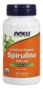 NOW FOODS Spirulina Certified Organic 500 mg, 100 ta