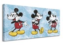 Obraz na plátne Disney Mickey Mouse triptych 100x50 cm