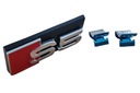 Emblém S5 pre Audi na grile Silver Glossy