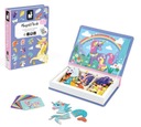 Magnetické puzzle pre deti Jednorožci Magnetibook Janod