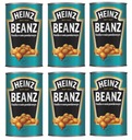 HEINZ 6x PEČENÁ BEANZ fazuľa v paradajkovej omáčke
