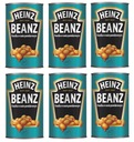 HEINZ 6x PEČENÁ BEANZ fazuľa v paradajkovej omáčke