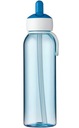 Mepal fľaša so slamkou, modrá, 500 ml