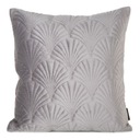 RIA2 STRIEBORNÝ POVLAK NA VANKÚŠ VELVET MATNÝ LESK 45x45