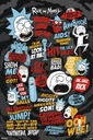Plagát Rick And Morty Quotes na stenu 61x91,5 cm