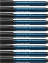 Permanentný popisovač čierny uhlový popisovač 4mm Schneider Maxx x 10