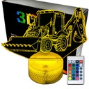 JCB 3D LAMP LED nočná lampa do bagra