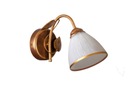 Veľká listová hrdzavá nástenná lampa