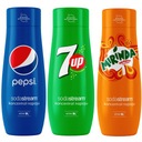 SODASTREAM Sada PEPSI + 7UP + sirup MIRINDA.