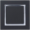 Jediný spínač MAGIC Black MAT / Chrome