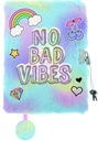 Denník chlpáča s visiacim zámkom A5 96k Good Vibes