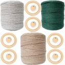 Macrama Kit Cotton String 3 farby 600 m