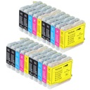 ATRAMENTY PRE BROTHER LC1000 LC970 DCP-135C DCP-130C DCP-150C DCP-330C DCP-357C