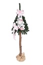 Umelý vianočný stromček na kmeni zdobený Pink-Opal 130cm
