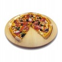 OTOČNÁ DOSKA NA PIZZU, SYR, OBJÍDKY, BAMBUSOVÝ STOL, 35CM