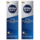 NIVEA MEN HYALURON Očný krém proti vráskam pre mužov 15ml x 2