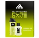 Darčeková sada ADIDAS Pure Game (Wau de Toilette 100ml + sprchový gél 3