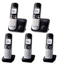 DECT TELEFÓN PANASONIC KX-TG 6812 6811 5 SLÚCHADLÁ