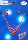 Princeznovské šperky so sponkami a ružovým náhrdelníkom