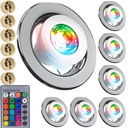6x GU10 RGB LED OSVETLENIE S DIAĽKOVÝM OVLÁDANÍM