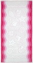 Osuška Flora Ocean, bavlna, 70x140, ružová