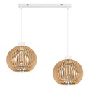 Závesná lampa, luster, strop, tienidlo, drevo 2