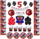 Mega sada XXL balónov Spider-Man banner k 5. narodeninám
