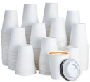 PAPIEROVÝ POHÁR NA HORÚCE STUDENÉ NÁPOJE + JEDNORAZOVÉ viečka 300ml