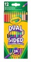 Crayola Obojstranné ceruzkové pastelky 24 farieb 12 ks