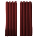 SET HOTOVÝCH ZÁCLONOV PANAMA s priechodkami 145x250 matné bordové závesy
