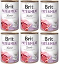 BRIT Paštéta a jahňacie mäso 6x 400g